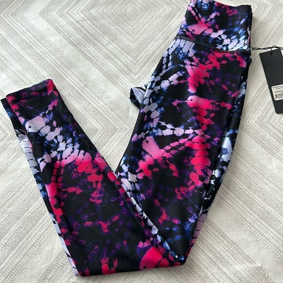 Wear it to Heart (WITH) High Waisted Multi Color Tie Dye Leggings - Picture 1 of 7